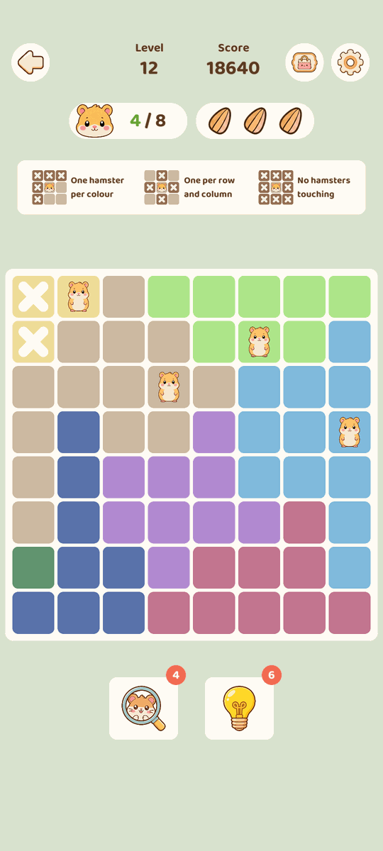 A Hamstar board being played